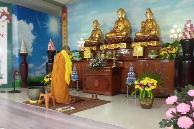 The 12th retreat “Practice as the Buddha's Teachings” at Dong Cao Pagoda